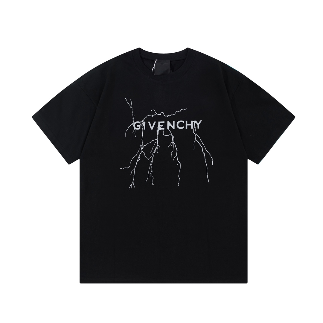 GIVENCHY Letras reflectantes Estampado de relámpagos Logotipo exquisitamente actualizado, inspirado en el retro de los …