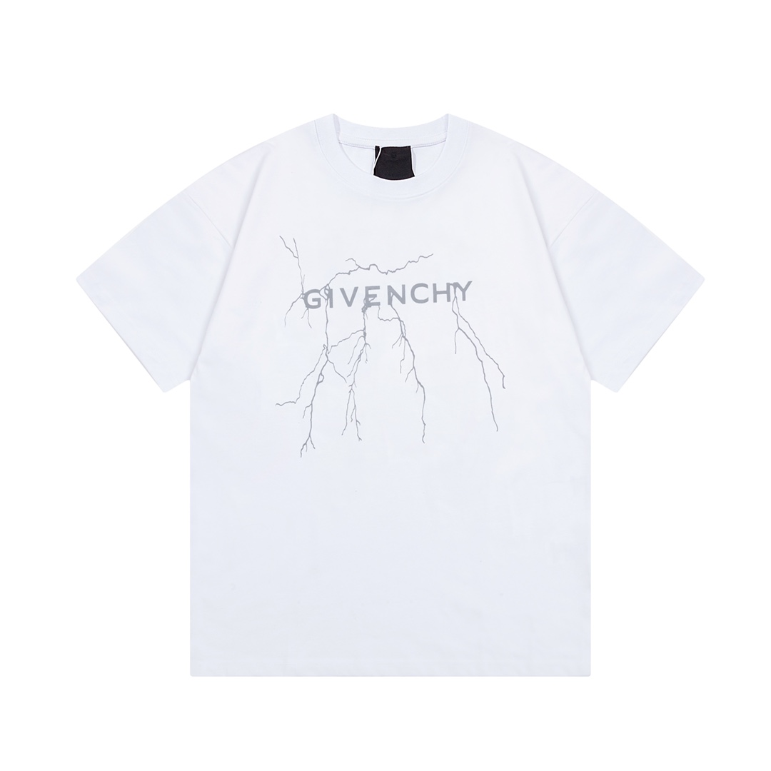 GIVENCHY Estampado de rayos y letras reflectantes El logotipo está exquisitamente actualizado, inspirado en el estilo r…