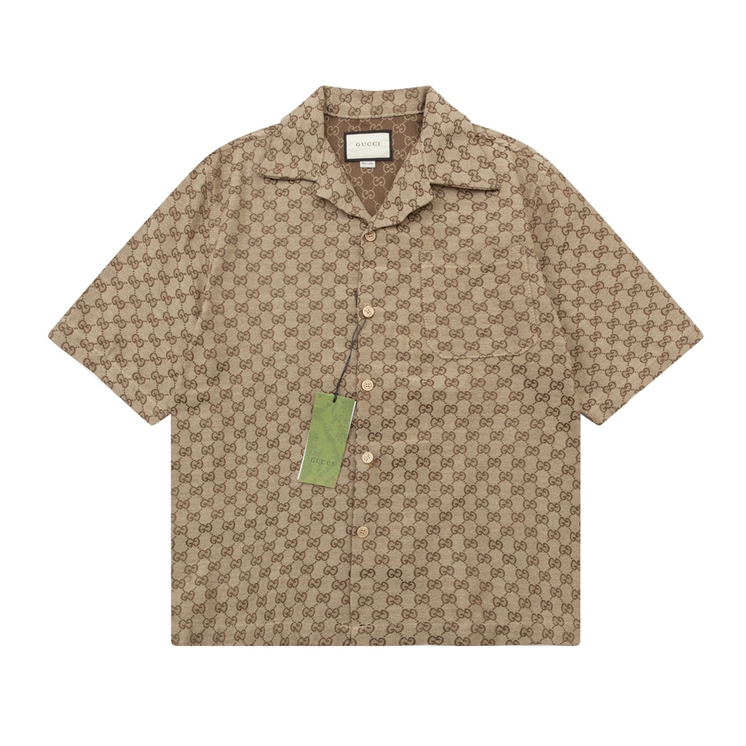 Gucci Clothing Shirts & Blouses Khaki Unisex Casual
