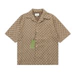 Gucci Clothing Shirts & Blouses Khaki Unisex Casual