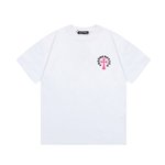 Chrome Hearts Clothing T-Shirt Black Printing Unisex Spring/Summer Collection Fashion Short Sleeve