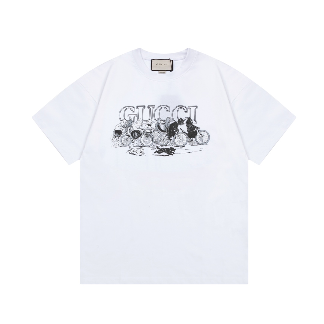 GUCCI 古驰 Letras doble G, bordado de gato en bicicleta 🪡 Logo refinado y actualizado, inspirado en el estilo retro de l…