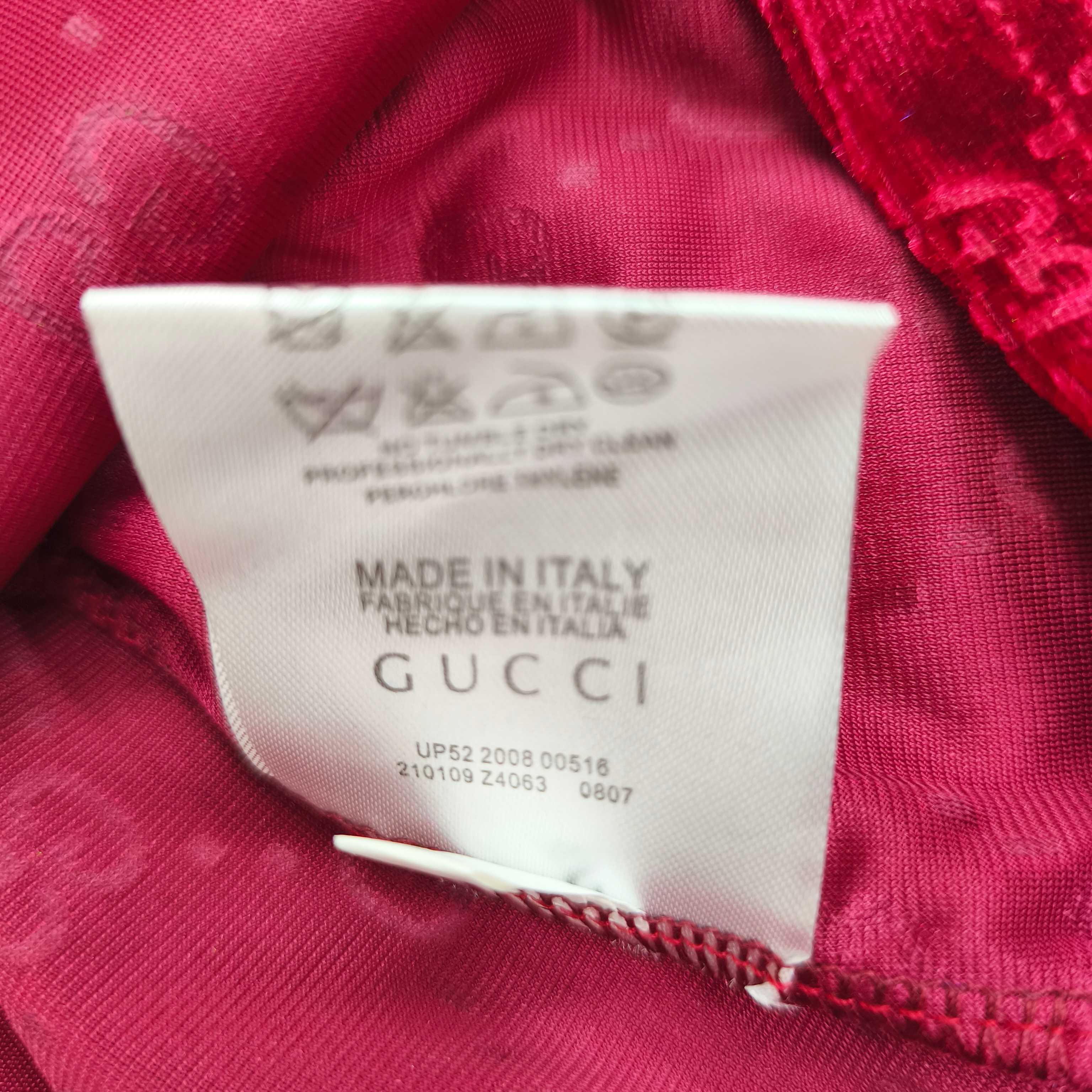 Gucci Velvet Logo Print Mock Neck Top Long Sleeve Shirt 7 a1758516059295 5303