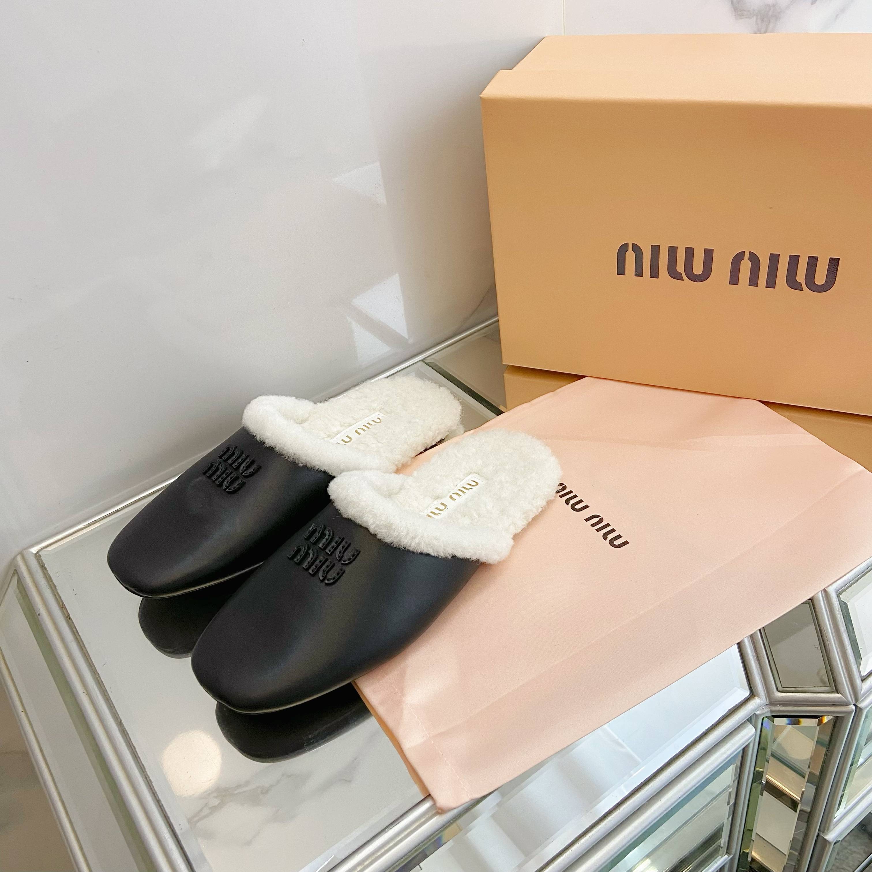 缪缪 Miu Miu 经典高奢皮鞋鞋履高跟鞋 #ED19AA5F 2