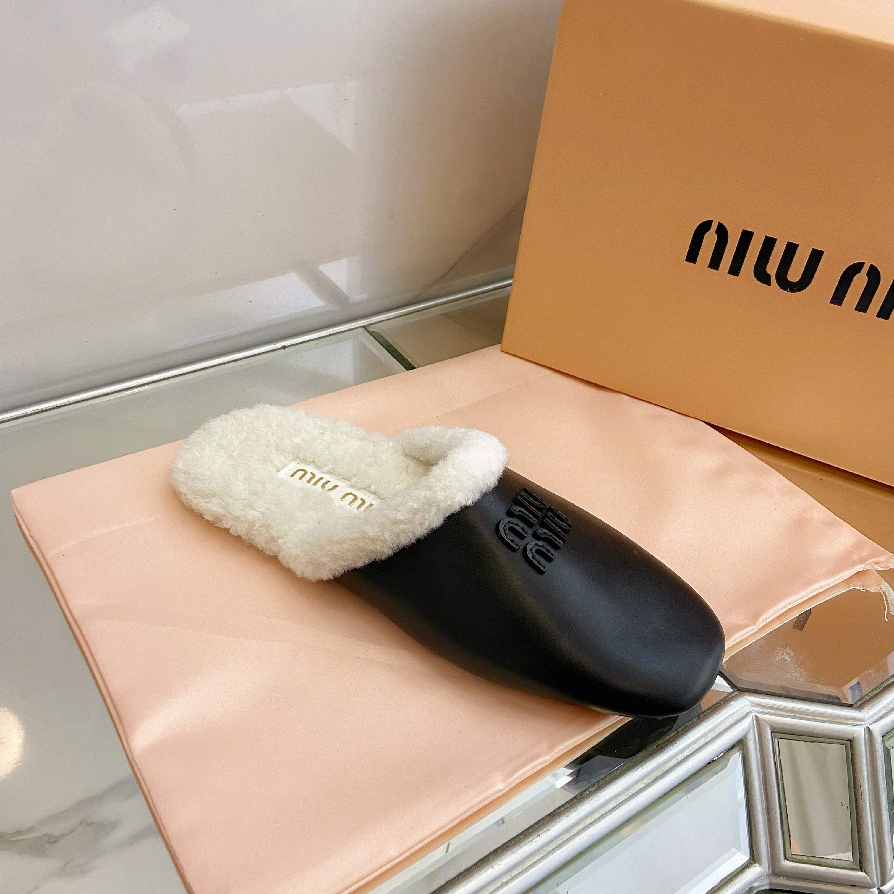 缪缪 Miu Miu 经典高奢皮鞋鞋履高跟鞋 #ED19AA5F 5