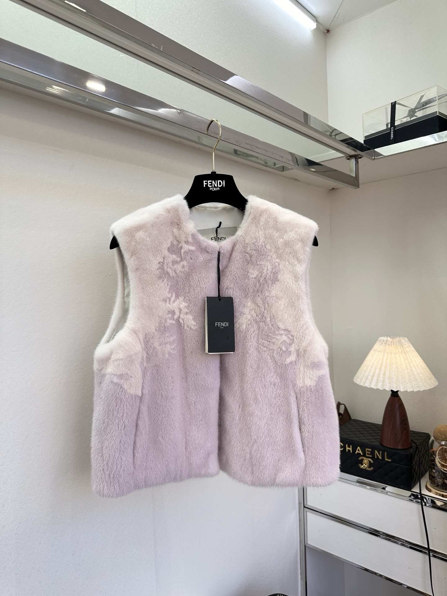 Luxury Mink Fur Coat: Soft, Warm, and Stylish – Jelly Pink, Size S/M