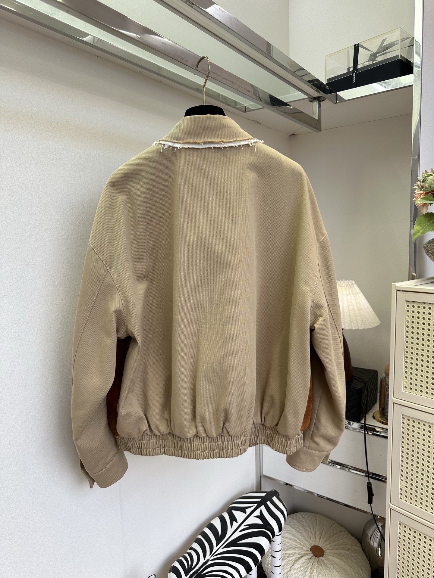 Miu Miu suede color-block jacket
