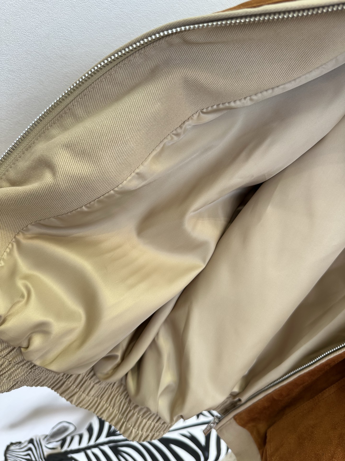 Miu Miu suede color-block jacket