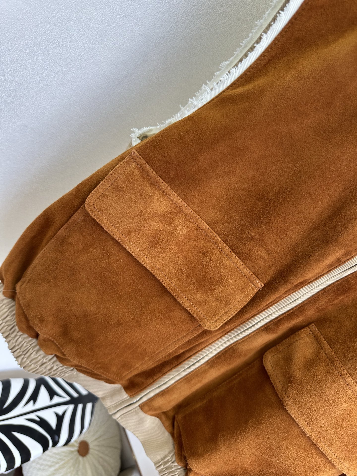 Miu Miu suede collared waistcoat