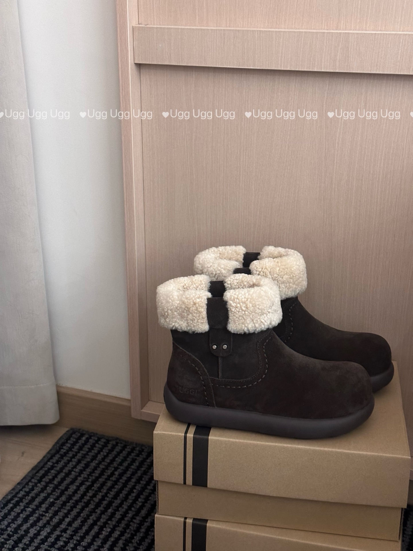 🔥𝐔*𝐠 ₂₀₂₅ . 卷毛泰迪土豆靴🧸土豆版型颜值高百搭卷羊毛内里 保暖舒适防滑大底不用担心天气四色S