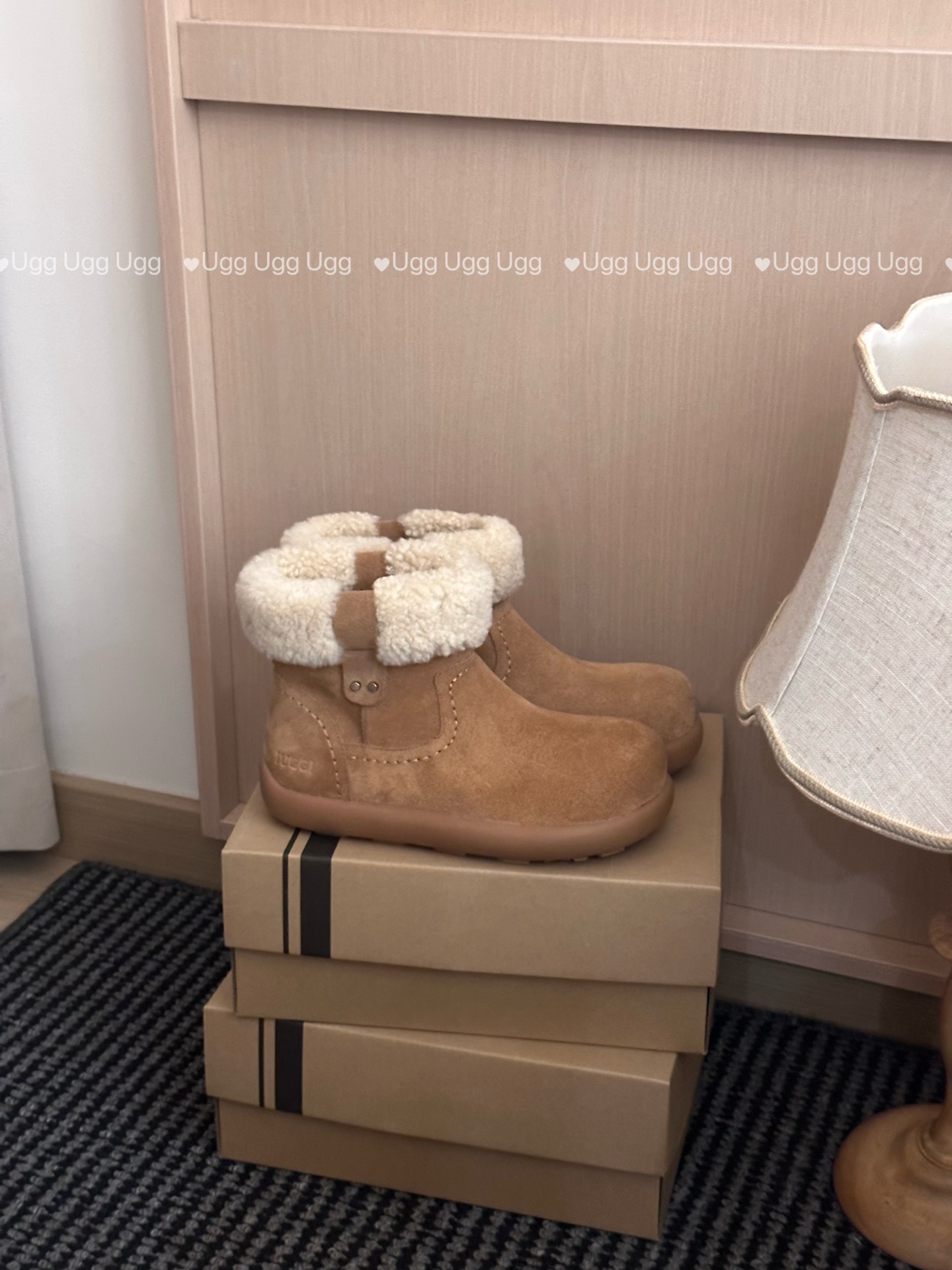 🔥𝐔*𝐠 ₂₀₂₅ . 卷毛泰迪土豆靴🧸土豆版型颜值高百搭卷羊毛内里 保暖舒适防滑大底不用担心天气四色S