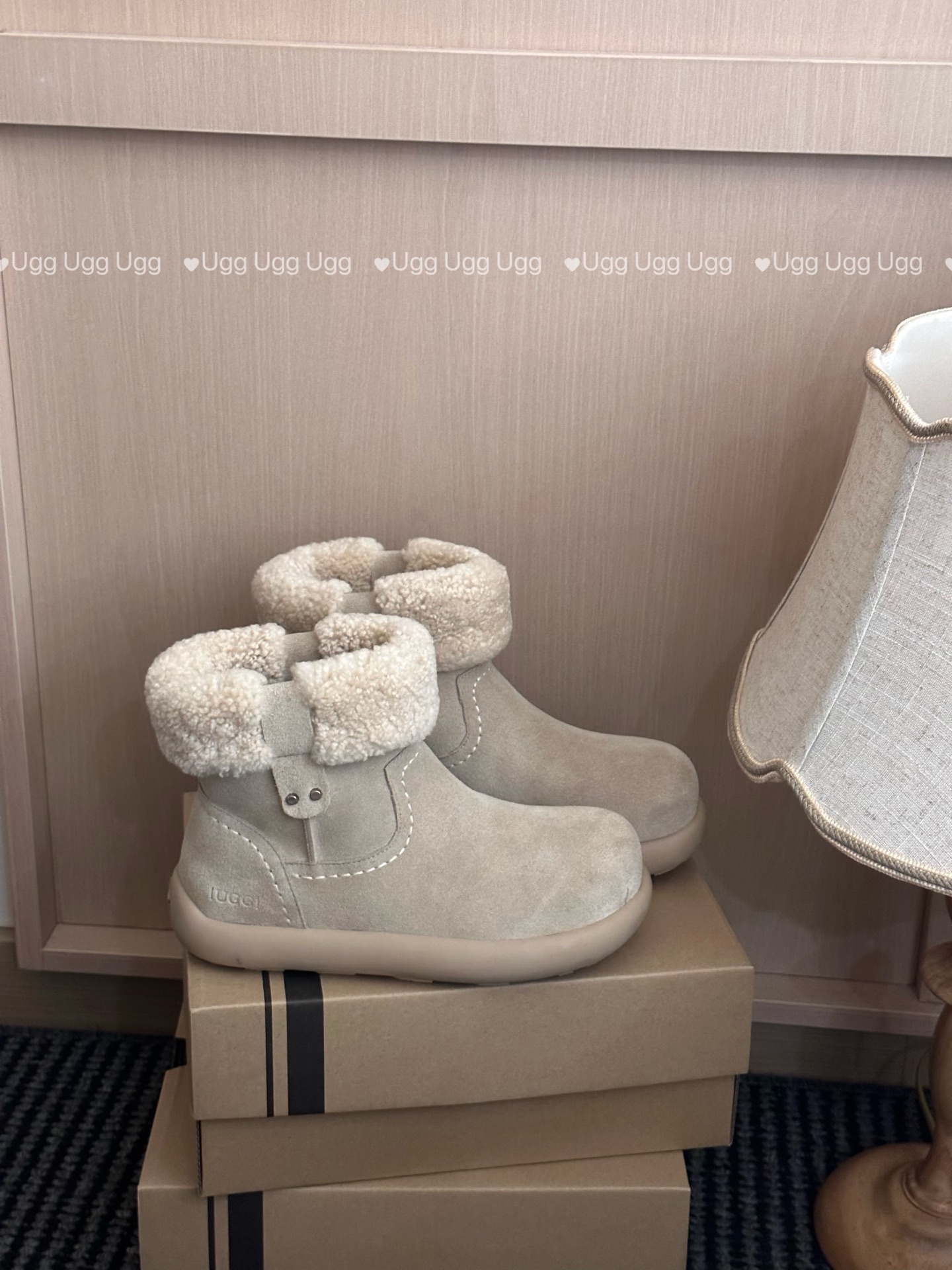 🔥𝐔*𝐠 ₂₀₂₅ . 卷毛泰迪土豆靴🧸土豆版型颜值高百搭卷羊毛内里 保暖舒适防滑大底不用担心天气四色S