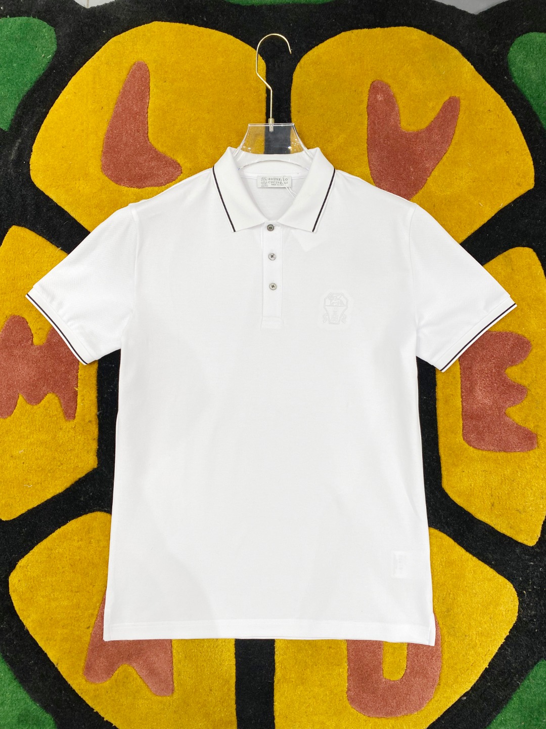 NO:125983,BC 2025ss Spring and Summer New Mercerized Beaded Lapel Polo Heavy Industry Embroidery Logo on the chest Comfortable and Soft Upper Body Standard Style Black and White Number of Codes M L XL XXL XXL XXL,, 19860909BC 2025ss春夏新款丝光珠地翻领Polo 胸前重工刺绣标识 上身舒适轻柔 标准版型 黑白两色 码数M L XL XXL XXL,, ,Men's clothing