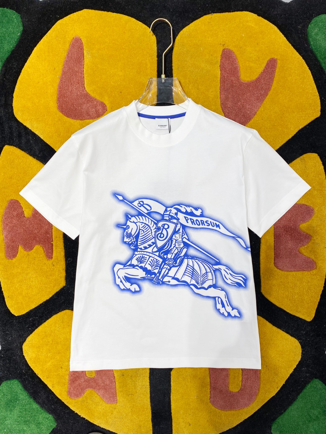 NO:481162,BBR 2025ss Spring and Summer New Cotton Round Neck Short Sleeve T-shirt Perfect War Horse Color on the chest Top mercerized cotton fabric Customized Standard Style Black White Two Colors Men and Women Same Model Number S M L XL XXL,,T-shirt,tees,t-shirt,alexander wang19860909BBR 2025ss春夏新款棉质圆领短袖T恤 胸前完美战马配色 顶级丝光棉面料定制 标准版型 黑 白 两色 男女同款 码数S M L XL XXL,,T-shirt,tees，t-shirt,alexander wang,Men's clothing