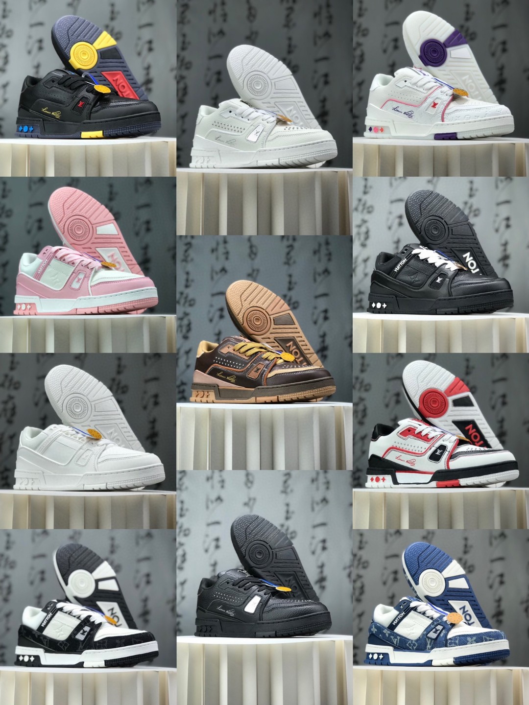 福利特价💰358
路易威登/Louis Vuitton  LV路易威登板鞋      
新款 LV Trainer最新配色运动鞋  L家 篮球鞋风格运动鞋   该鞋由艺术总监 VIRGIL ABLOH设计 垫脚聚米微料加透气英伦网布  细节原版一致 Size:36 37 38 39 40 41 42 43 44 45