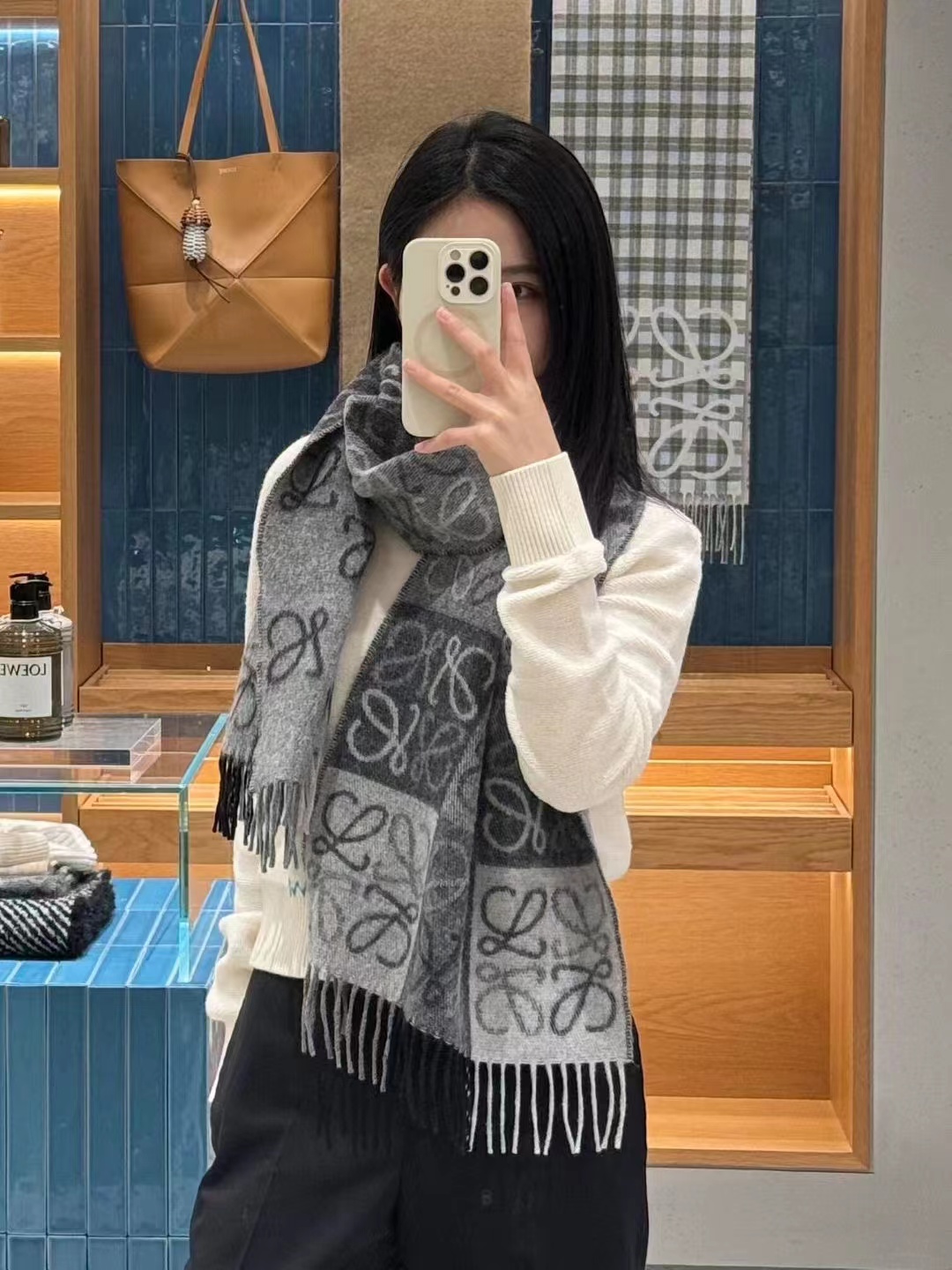 罗意威老花围巾合集