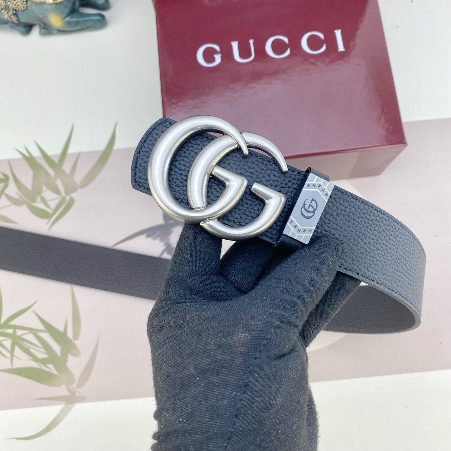 古奇💕 特种皮腰带系列 ，原厂五金精品不锈钢扣，手感柔软舒适 宽3.8CM。