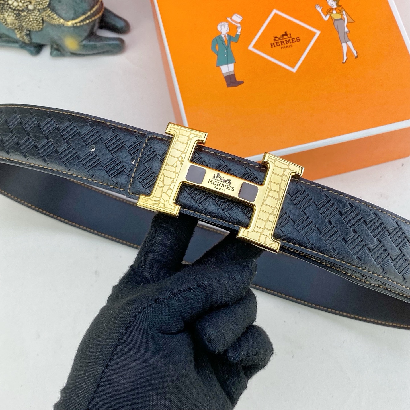 NO:924799,Original order Hermès special leather belt series, original hardware high-quality stainless steel buckle, soft and comfortable feel, width 3.8CM., belt, Hermes19860909原单 爱马仕 特种皮腰带系列 ,原厂五金精品不锈钢扣,手感柔软舒适 宽3.8CM.,皮带,hermes,Belt