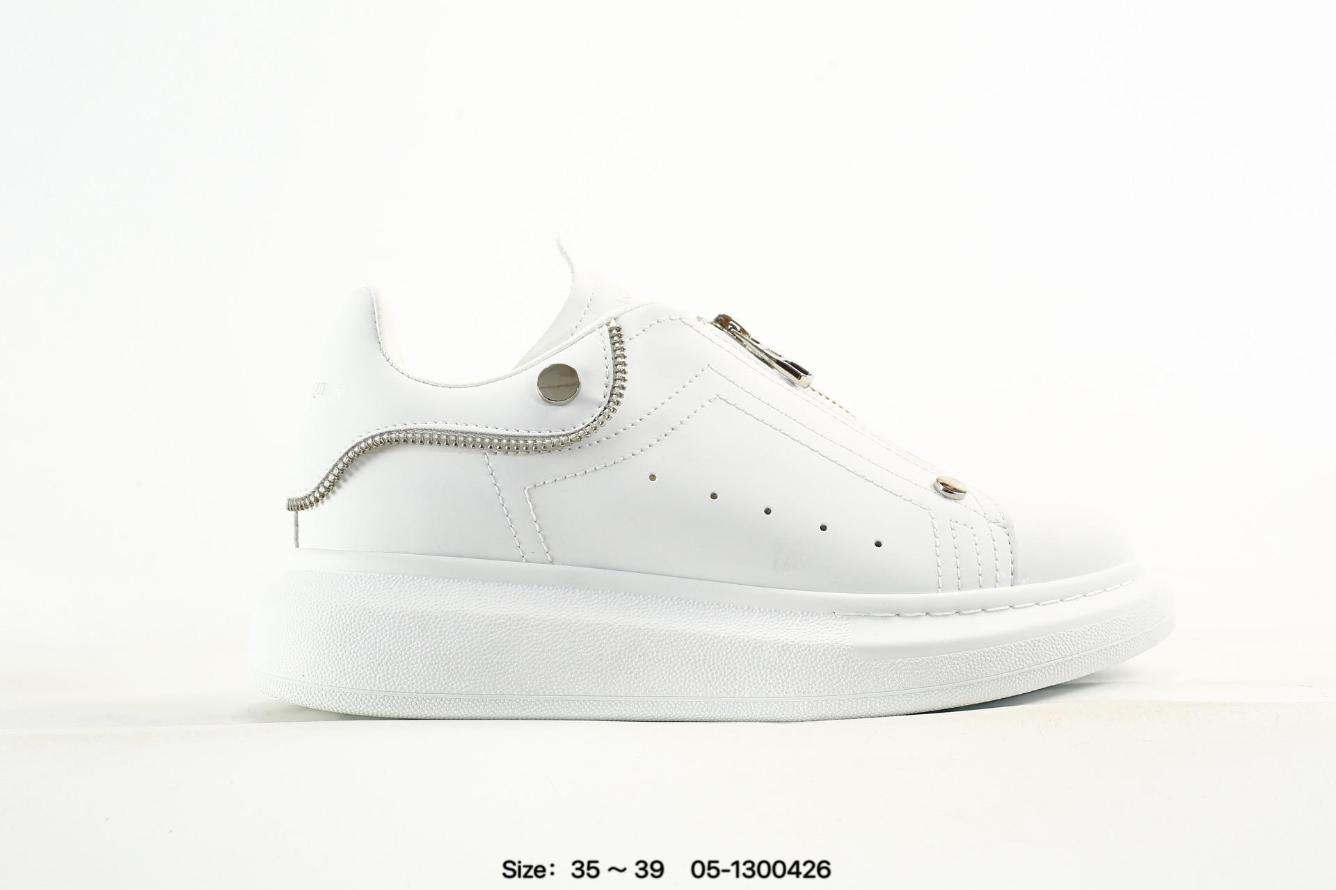 Alexander McQueen Sole Leather Sneakers – 462214WHFBU8042