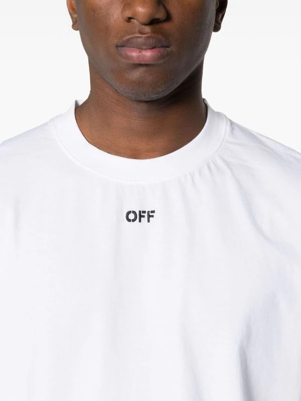 Off-White Printed Crew Neck T-Shirt - Stylish and Comfortable Tee 6 i1710682570 1256 5