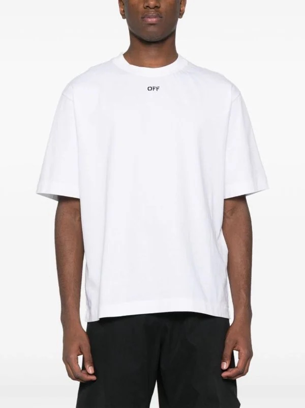 Off-White Printed Crew Neck T-Shirt - Stylish and Comfortable Tee 4 i1710682570 2639 3
