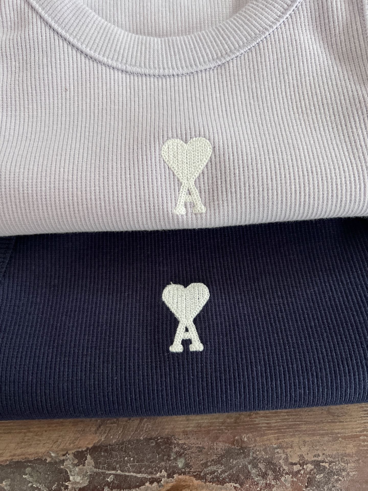 Ami Paris Women's Ami de Coeur Ribbed Knit Tank Top - Navy & Lilac 6 i1747901168987 429 0 3