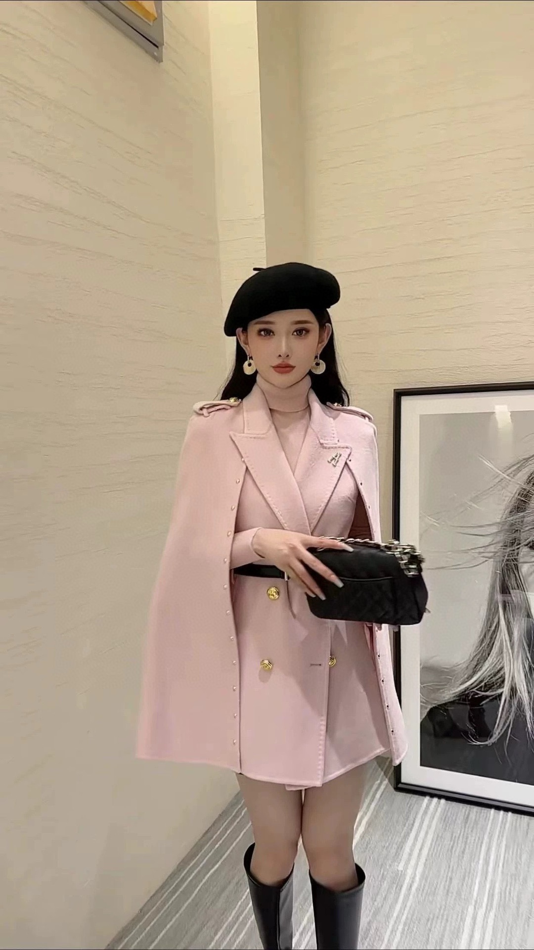 High-Quality Miu-Tweed Wool Coat for Women: Warm, Stylish, and Versatile Fashion Choice - 图片 2
