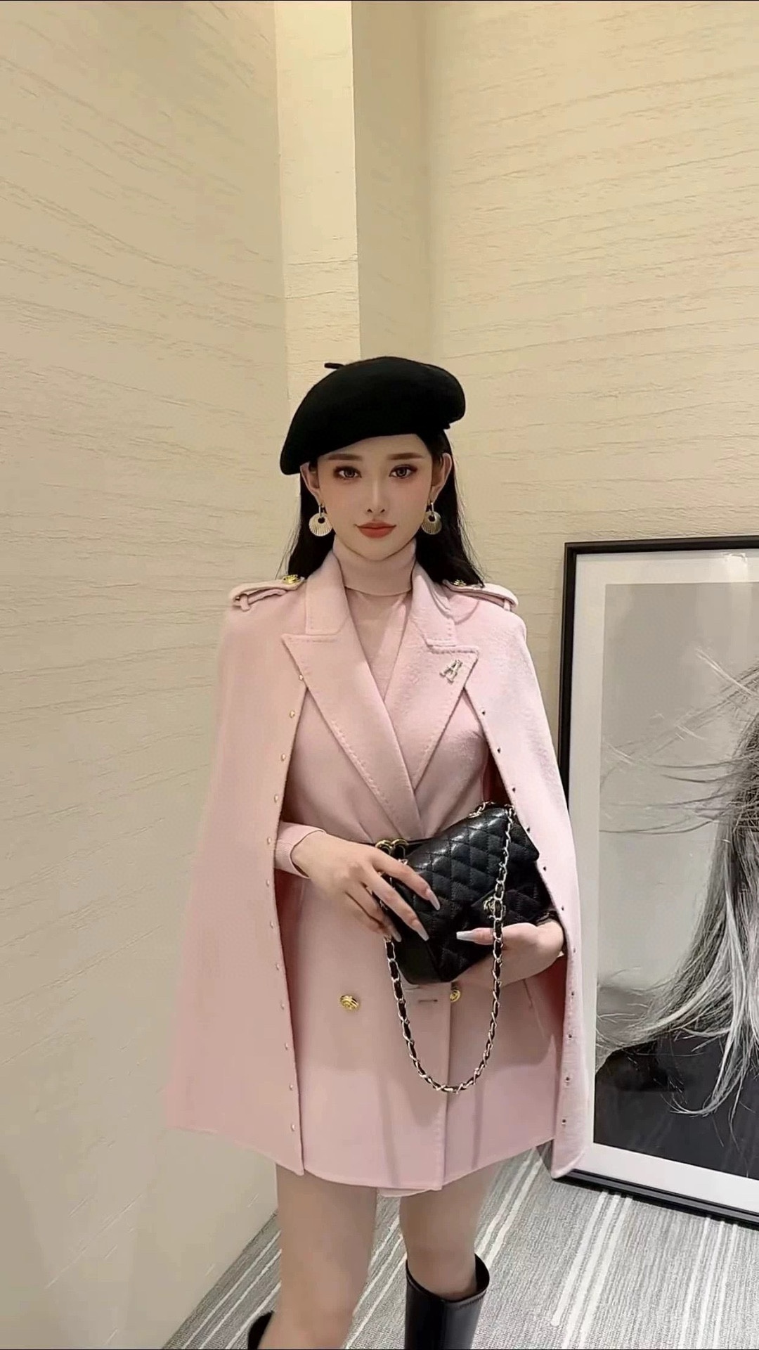 High-Quality Miu-Tweed Wool Coat for Women: Warm, Stylish, and Versatile Fashion Choice - 图片 4