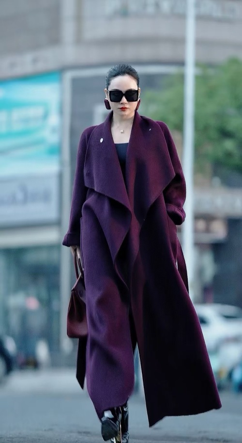 Elegant Wool Blend Coat, Warm Winter Outerwear, Plus Size Fit, One Size Fits All 7 Elegant Wool Blend Coat, Warm Winter Outerwear, Plus Size Fit, One Size Fits All