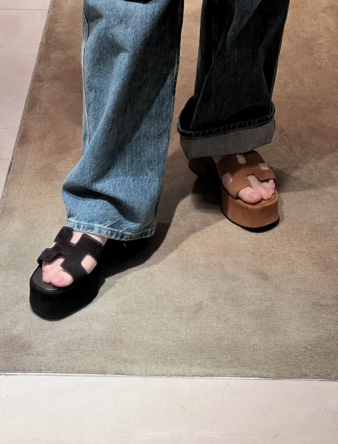 NO:225132,Pictures of feet, sandals, sandals19860909上脚图,凉鞋,sandals,Women's Shoes