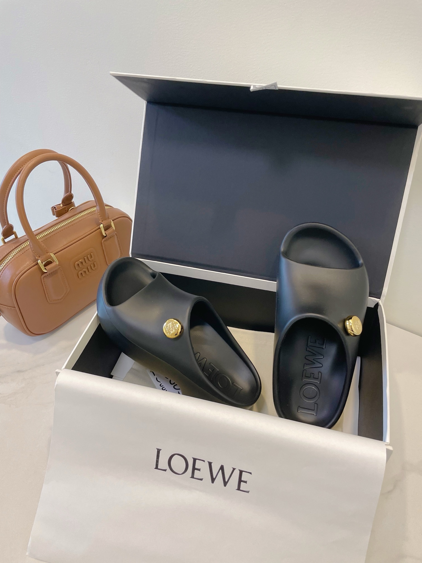 LOEWE Foam Pebble Light Shoes: Shining Metals, French Style, Size 35-40, Original Box. - 图片 7