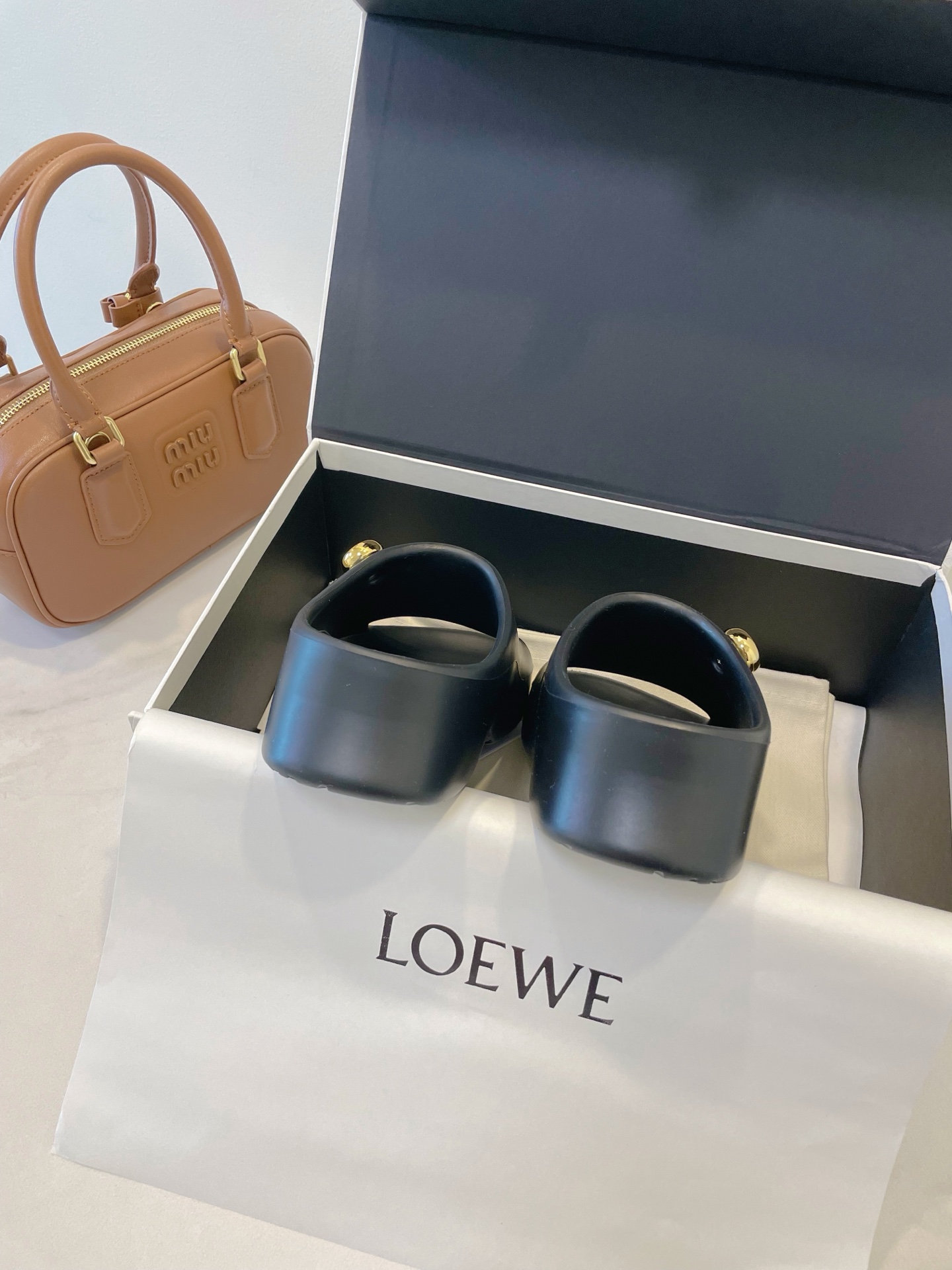 LOEWE Foam Pebble Light Shoes: Shining Metals, French Style, Size 35-40, Original Box. - 图片 9