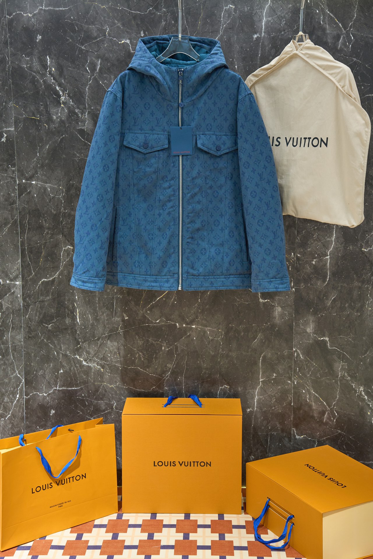 Louis Vuitton Verkoop
 Kleding Bontmantel Top 1: 1 replica
 Unisex Denim