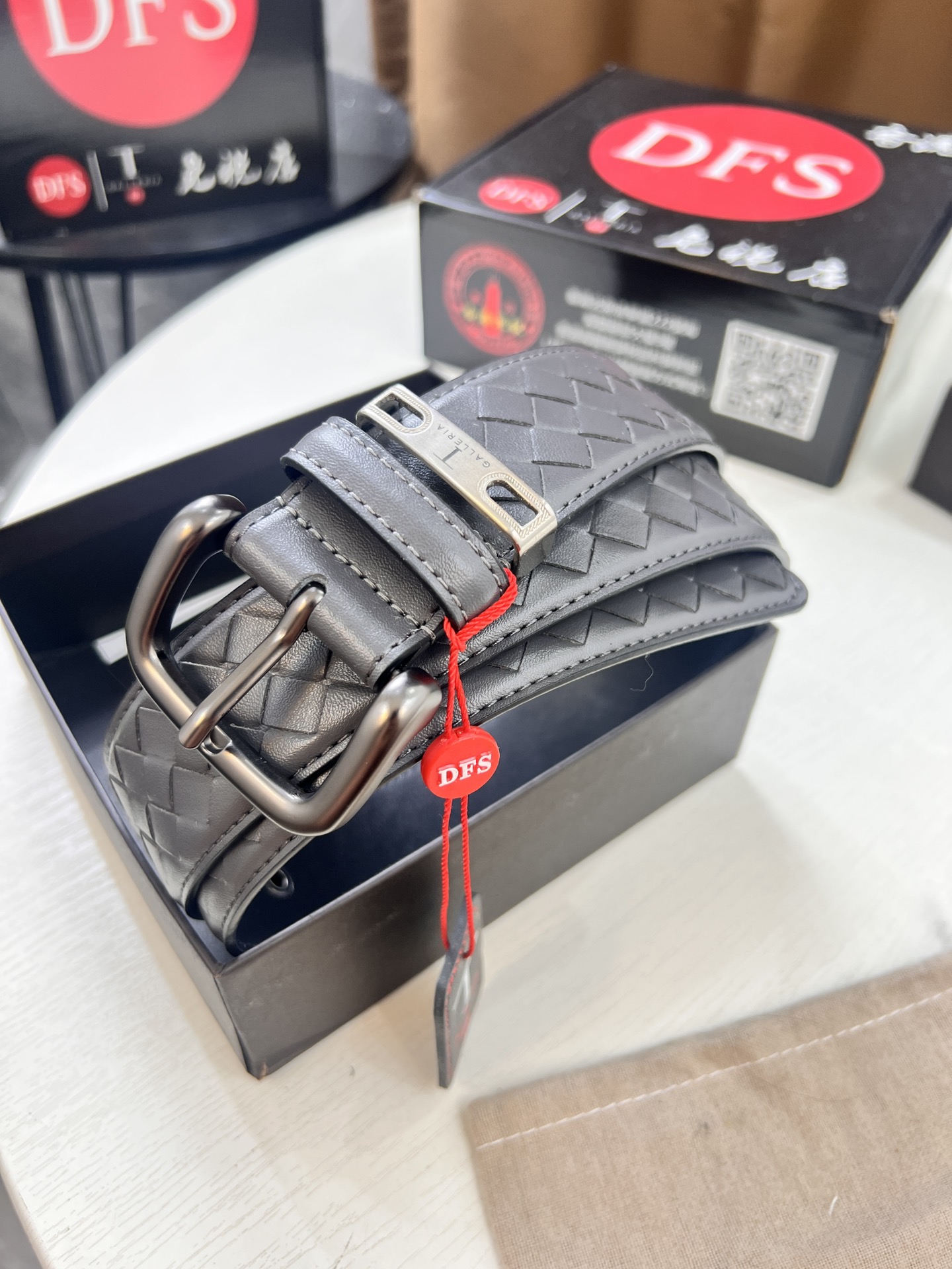 BV皮带 意大利进口编织小牛皮 手工打造