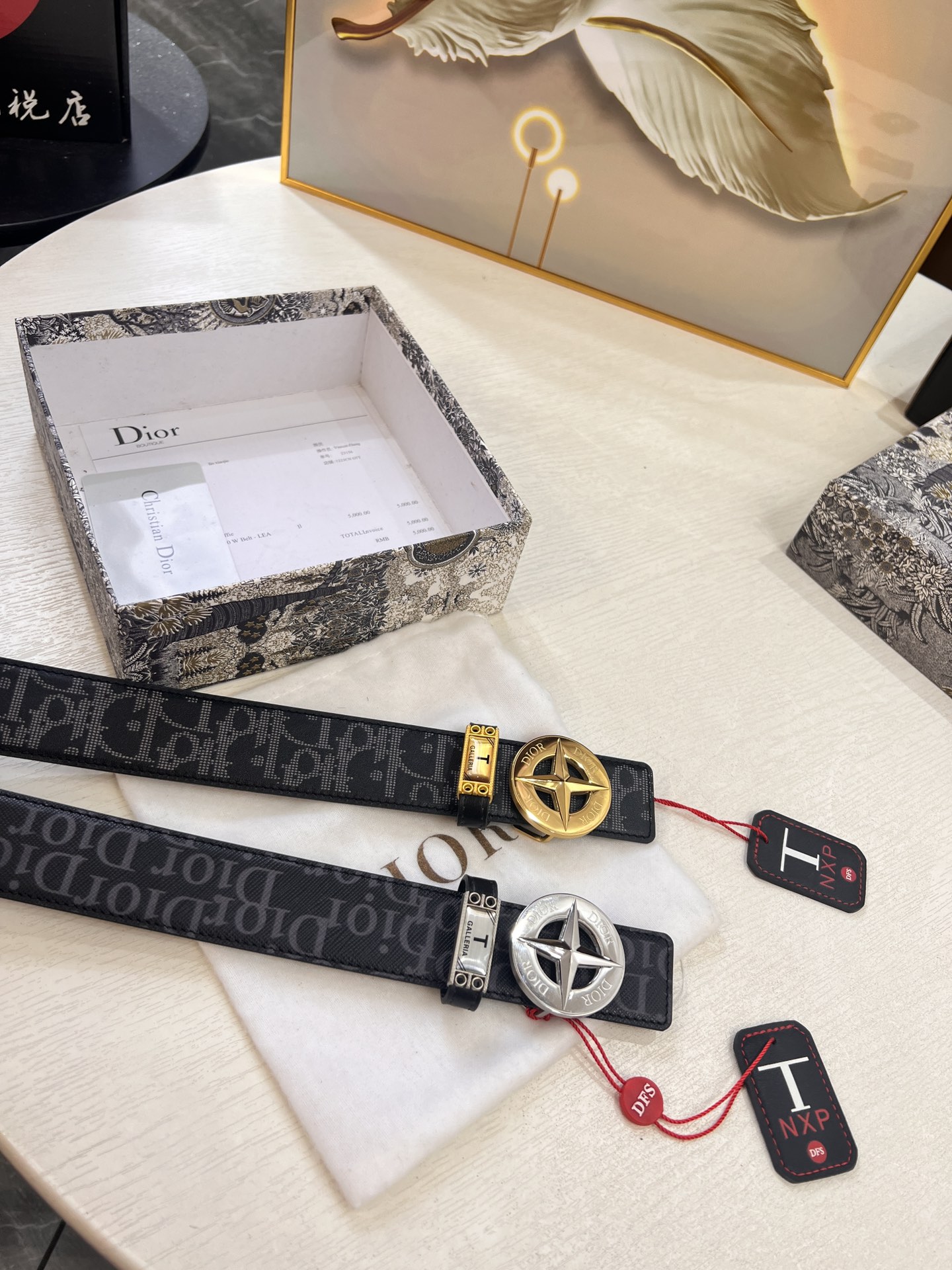迪奥D 精钢抛光五金 电镀抛光工艺 迪奥皮带男女同款