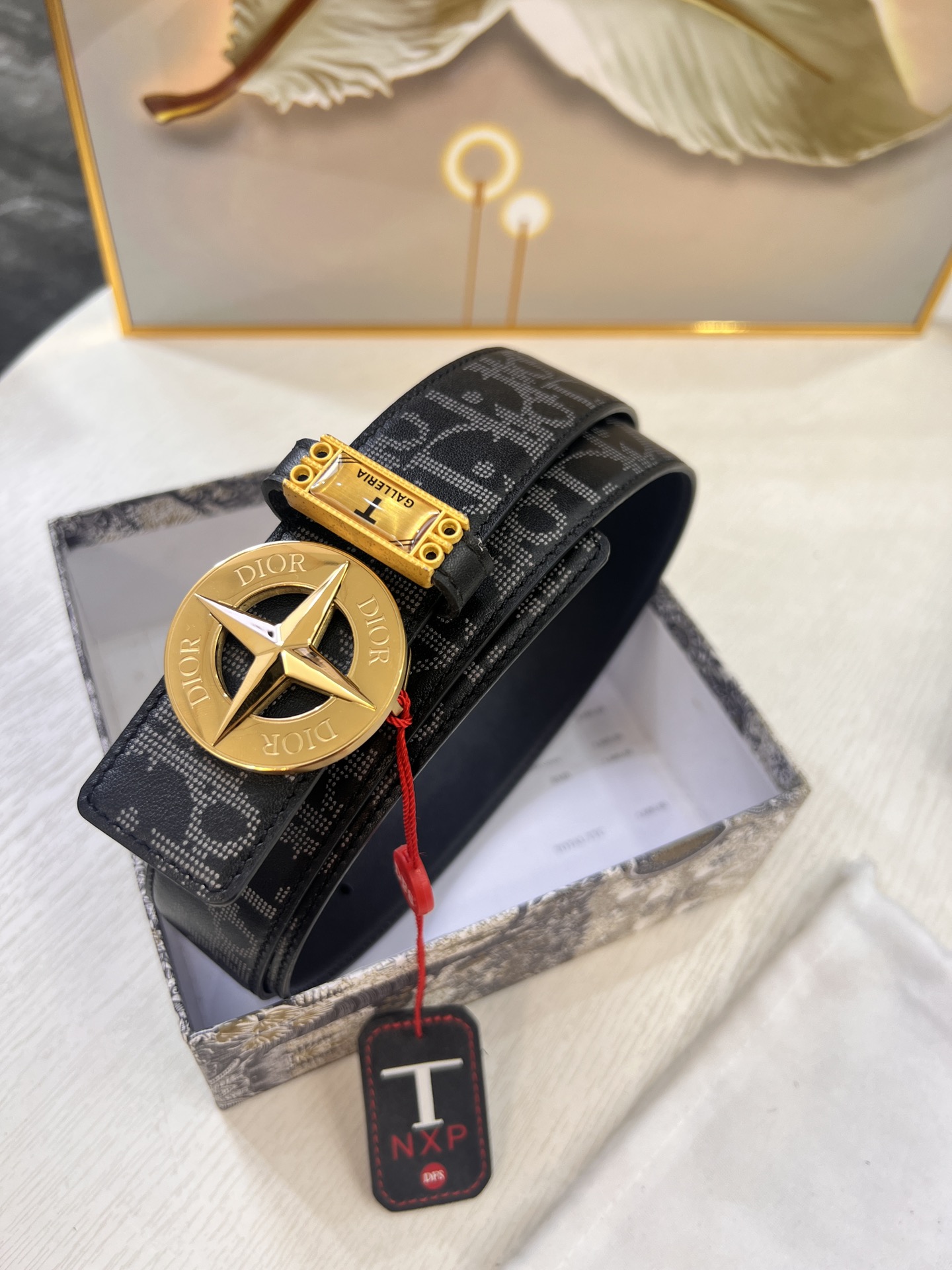 迪奥D 精钢抛光五金 电镀抛光工艺 迪奥皮带男女同款