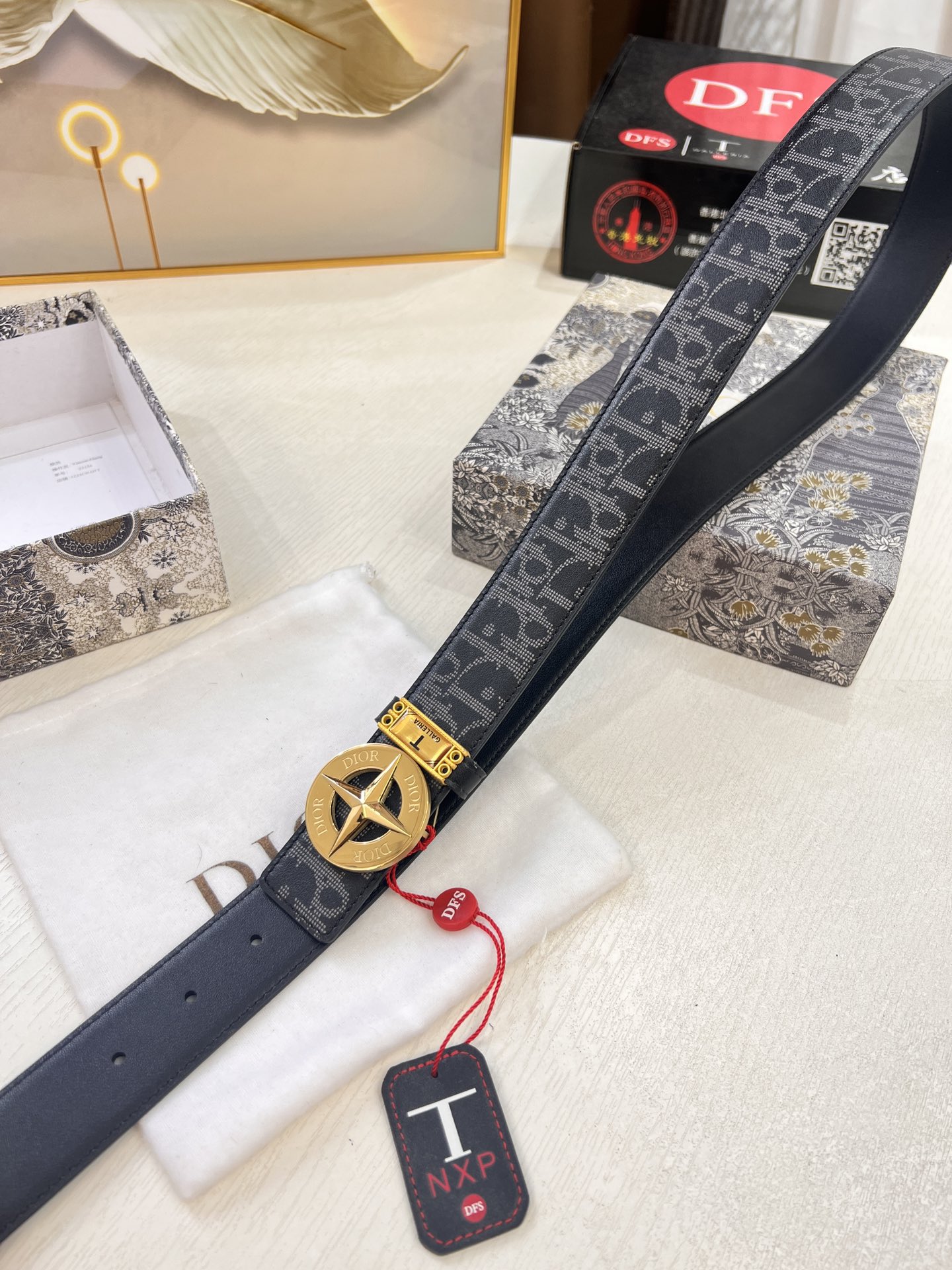 迪奥D 精钢抛光五金 电镀抛光工艺 迪奥皮带男女同款