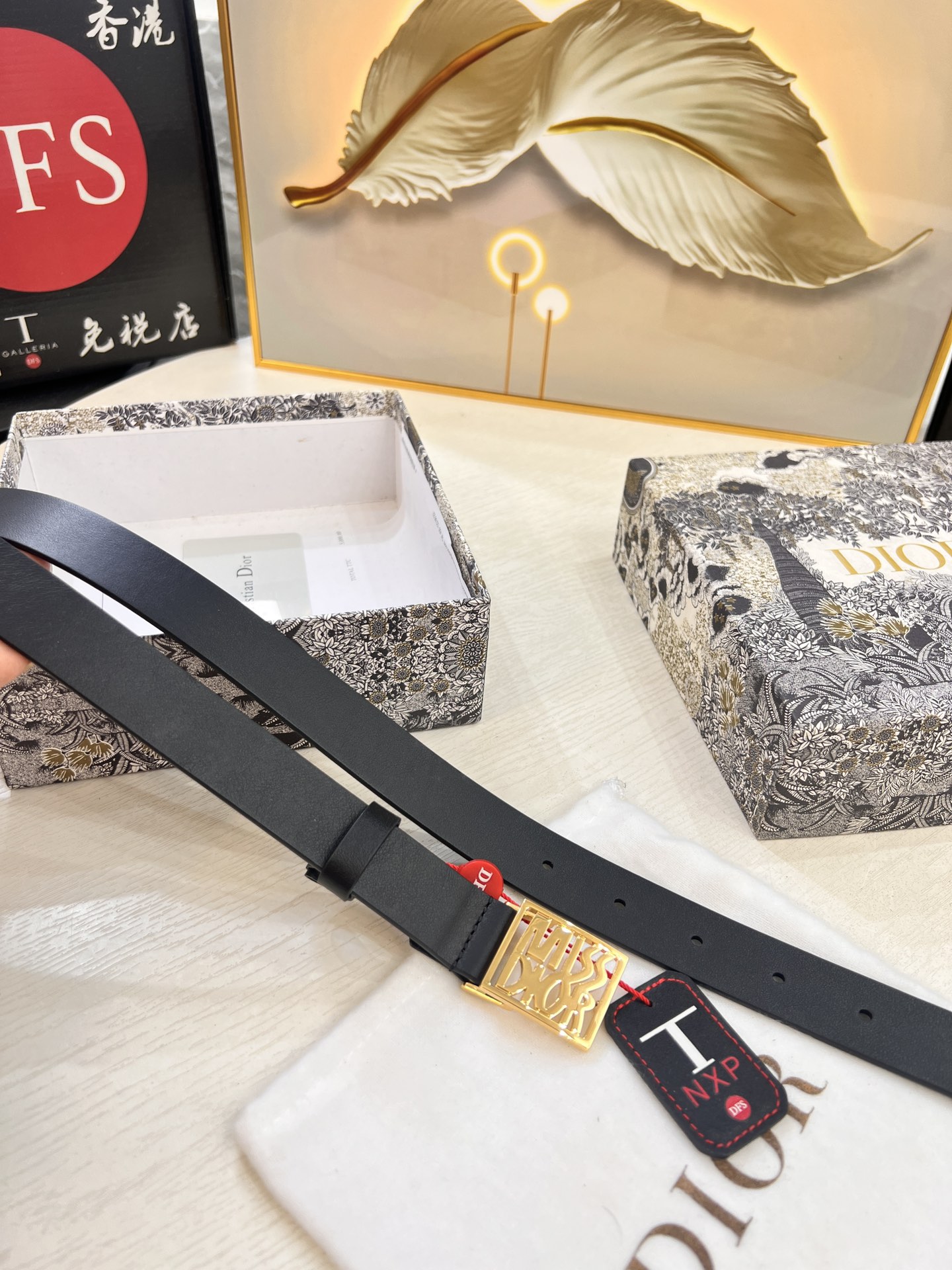 迪奥女款皮带 进口原厂原厂皮 法国进口皮低 3.0cm宽度