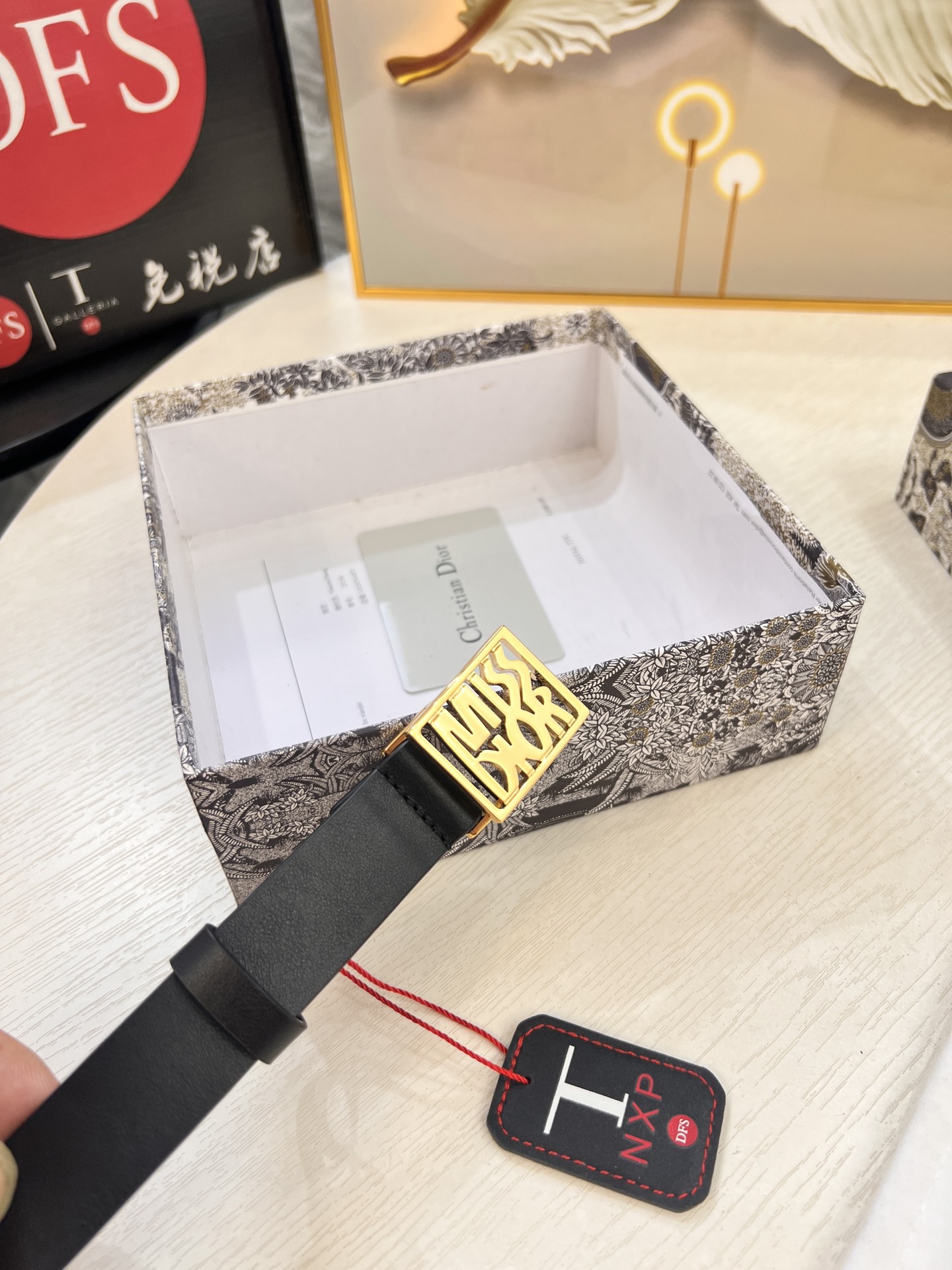 迪奥女款皮带 进口原厂原厂皮 法国进口皮低 3.0cm宽度