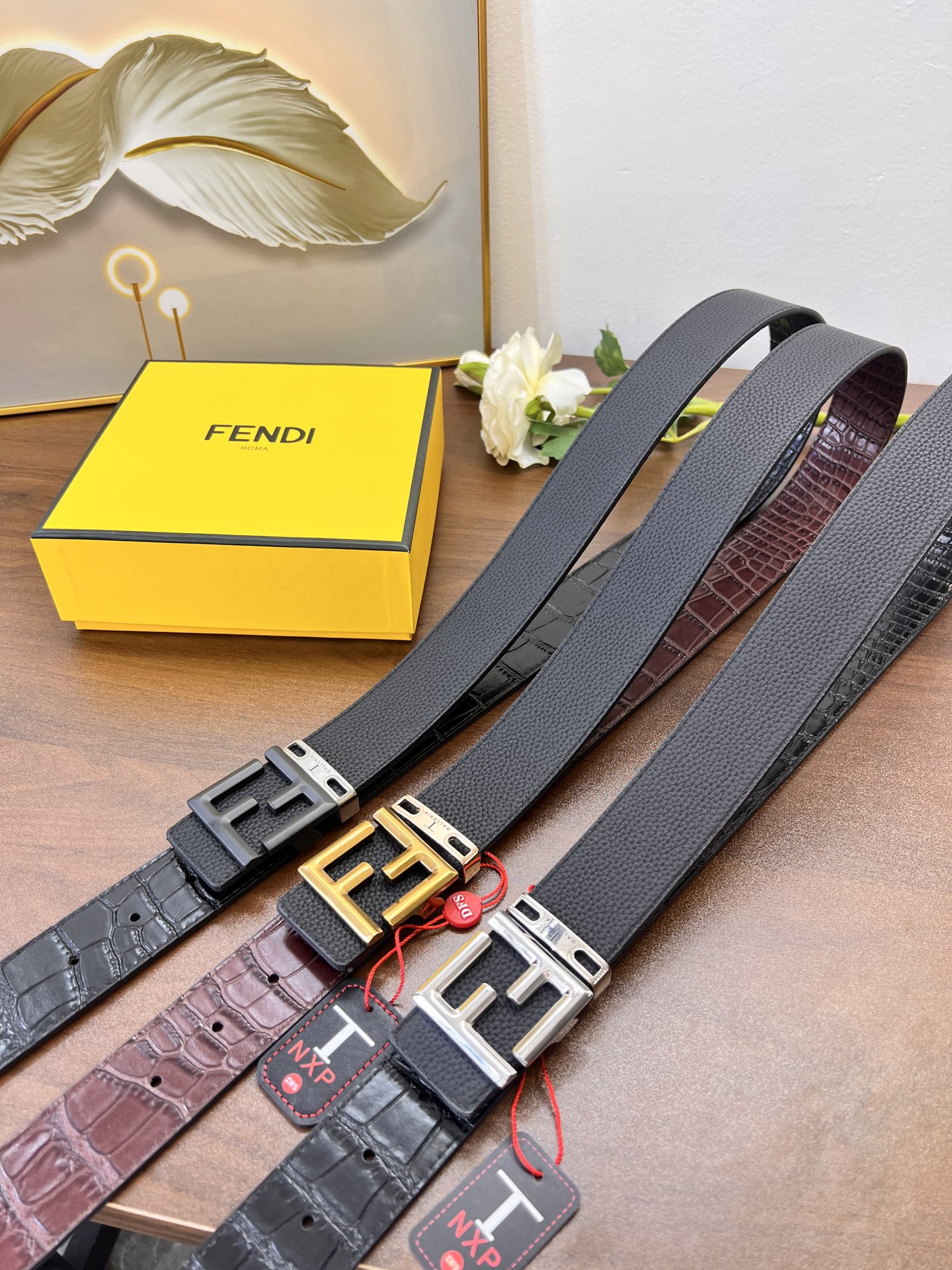 顶级皮带 香港免税T礼盒 双面头层牛皮