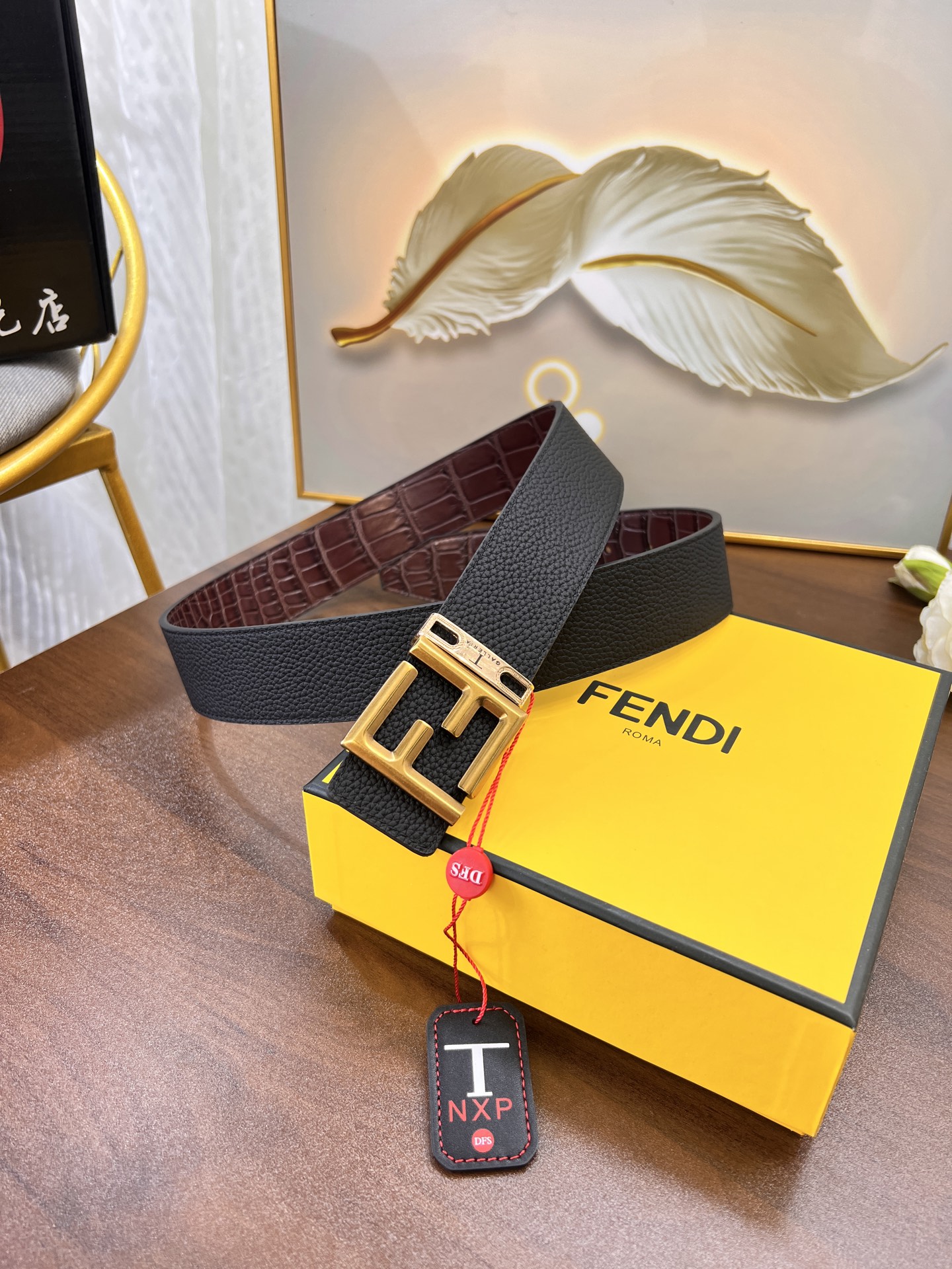 顶级皮带 香港免税T礼盒 双面头层牛皮