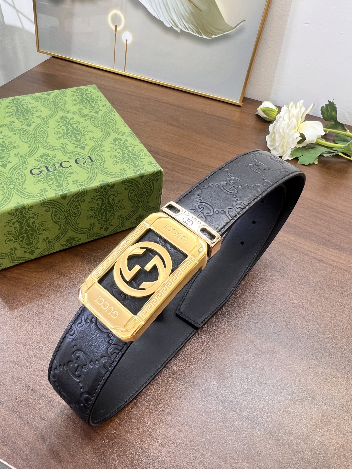 古奇GUCCi皮带 ZP开模制作 精钢度精钢五金 经典大G压花原厂皮 好货顶级宽度3.8cm-Chinese UA Cheap High Quatity Brand Clothes Bags handbags Sneakers wholesale wholesaler seller from China Factory suppliers Fashion Clothing Shoes best Quality Beautiful Price 古奇GUCCi皮带 ZP开模制作 精钢度精钢五金 经典大G压花原厂皮 好货顶级宽度3.8cm