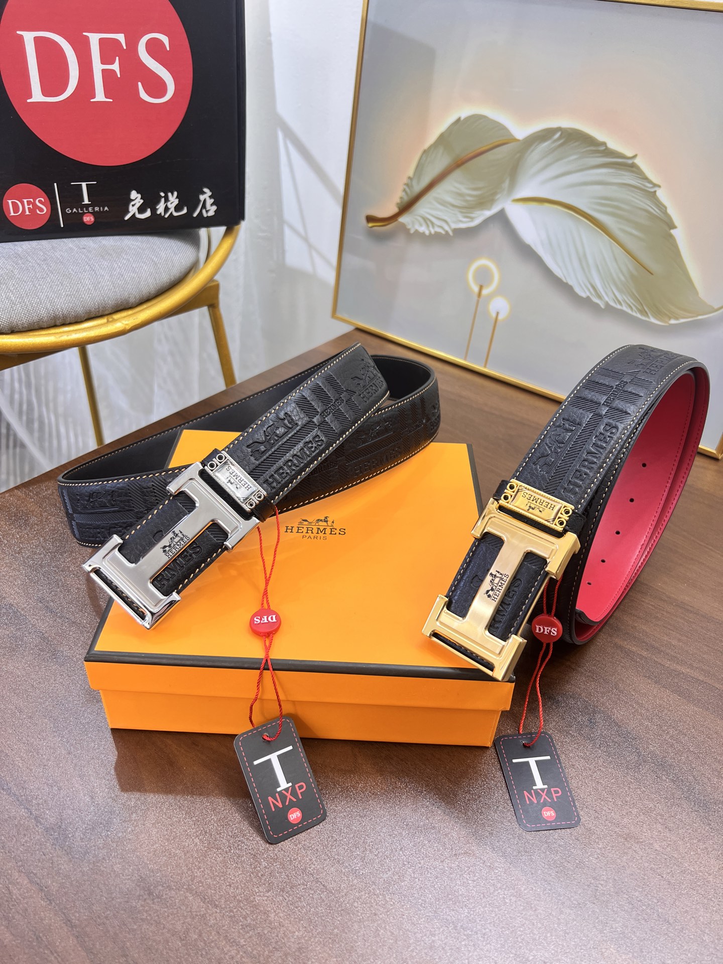 爱马仕（男士）皮带 送礼最佳 原厂进口压花马拉车头层皮带 酒红小细纹头层牛皮 长度裁剪 字母内穿精钢五金 宽度3.8cm