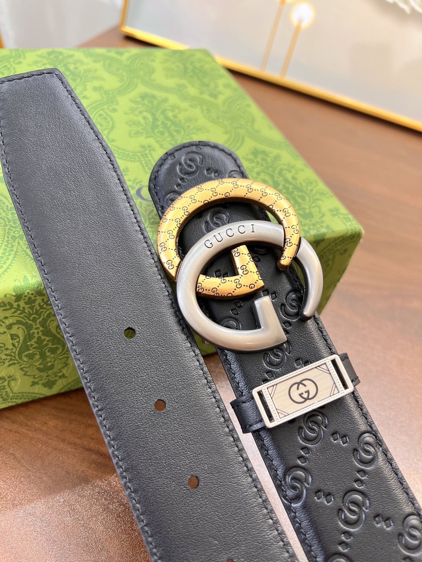 古奇GUCCi皮带 ZP开模制作 马刺新款带砖精钢五金 压花原厂皮 黑咖头层牛皮低宽度3.8cm-Chinese UA Cheap High Quatity Brand Clothes Bags handbags Sneakers wholesale wholesaler seller from China Factory suppliers Fashion Clothing Shoes best Quality Beautiful Price 古奇GUCCi皮带 ZP开模制作 马刺新款带砖精钢五金 压花原厂皮 黑咖头层牛皮低宽度3.8cm