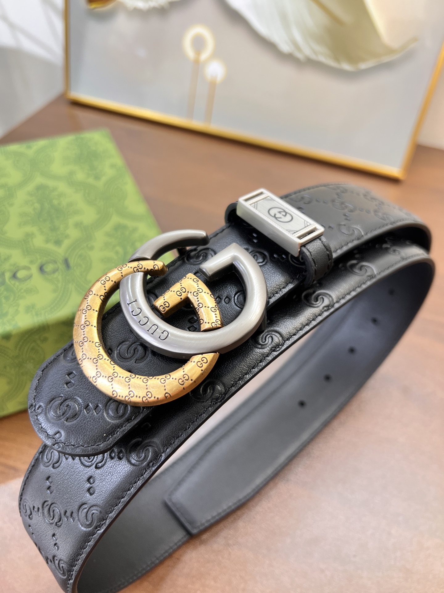 古奇GUCCi皮带 ZP开模制作 马刺新款带砖精钢五金 压花原厂皮 黑咖头层牛皮低宽度3.8cm-Chinese UA Cheap High Quatity Brand Clothes Bags handbags Sneakers wholesale wholesaler seller from China Factory suppliers Fashion Clothing Shoes best Quality Beautiful Price 古奇GUCCi皮带 ZP开模制作 马刺新款带砖精钢五金 压花原厂皮 黑咖头层牛皮低宽度3.8cm