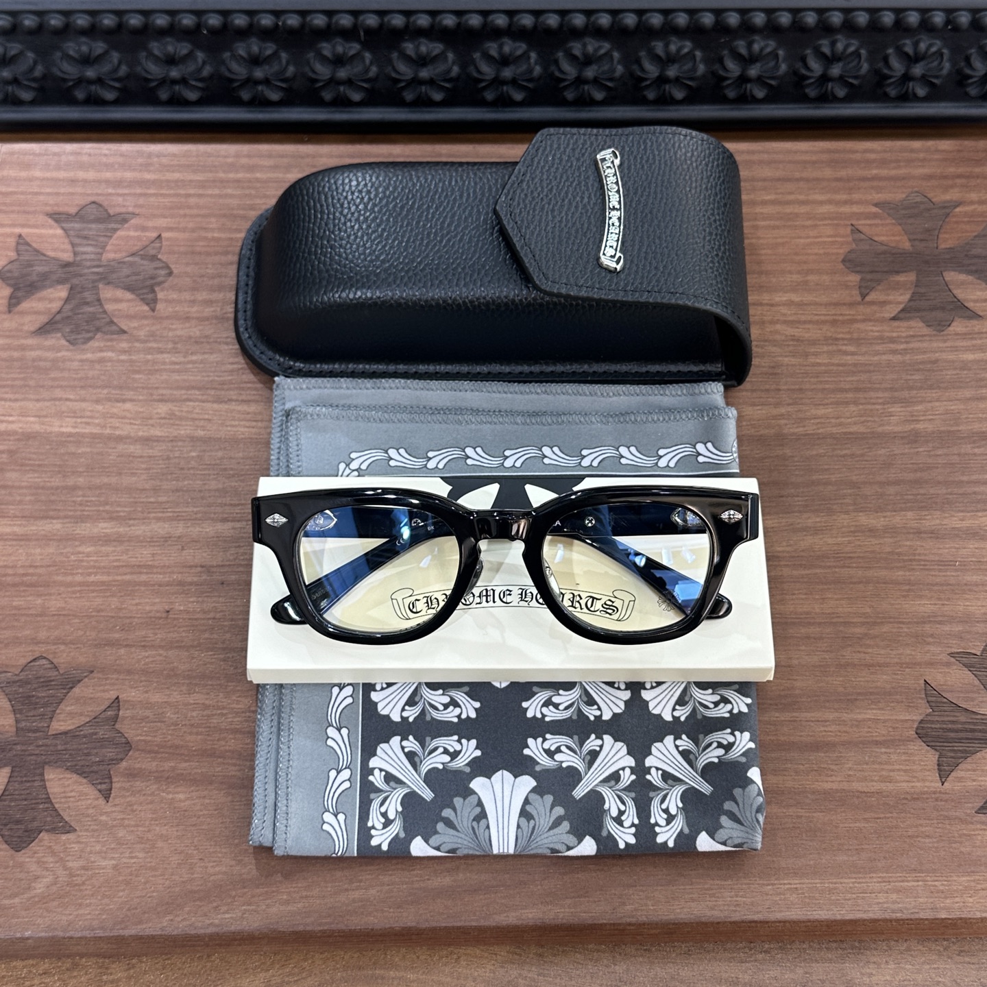 Chrome Hearts 925 Silver Eyeglass Frame