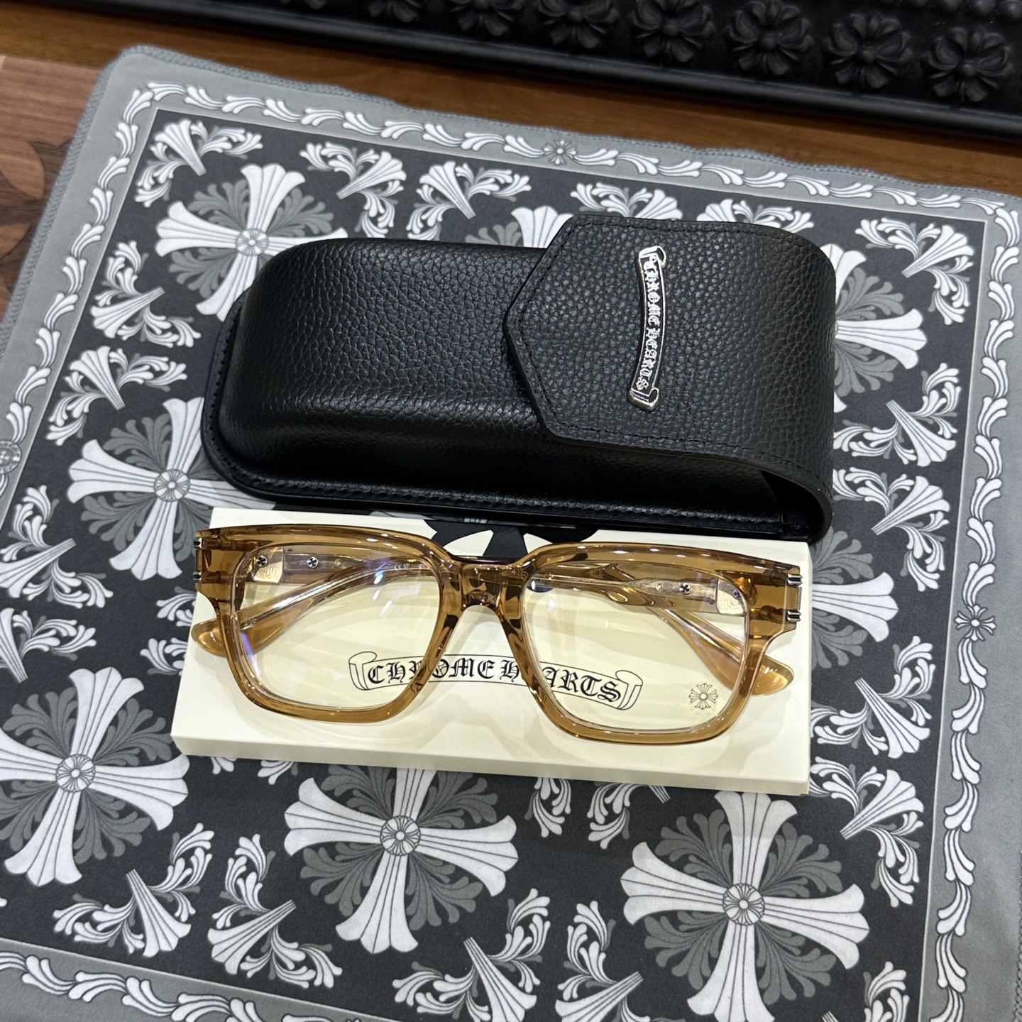Chrome Hearts Chrome Hearts 925 Silver Acetate Eyeglass Frame