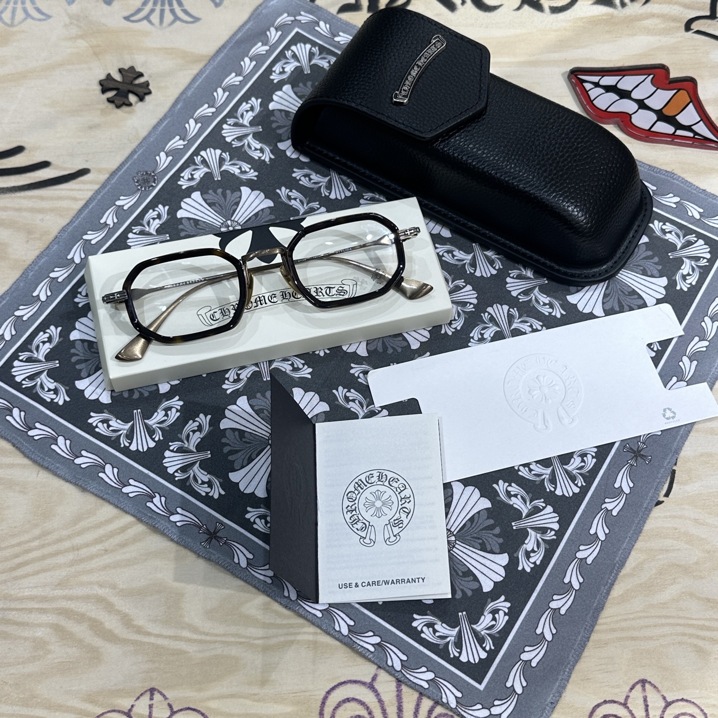 �� ChromeHearts 925 Silver Eyeglass Frame
