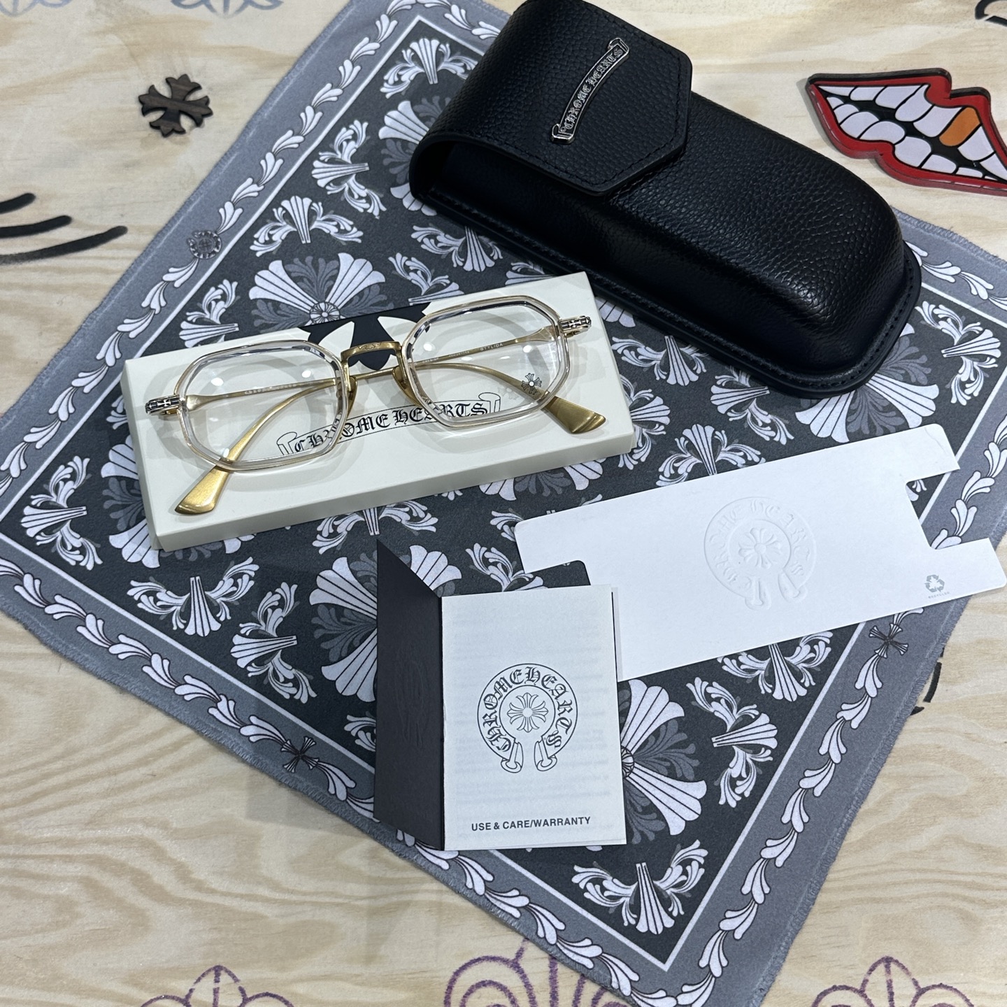 �� ChromeHearts 925 Silver Eyeglass Frame
