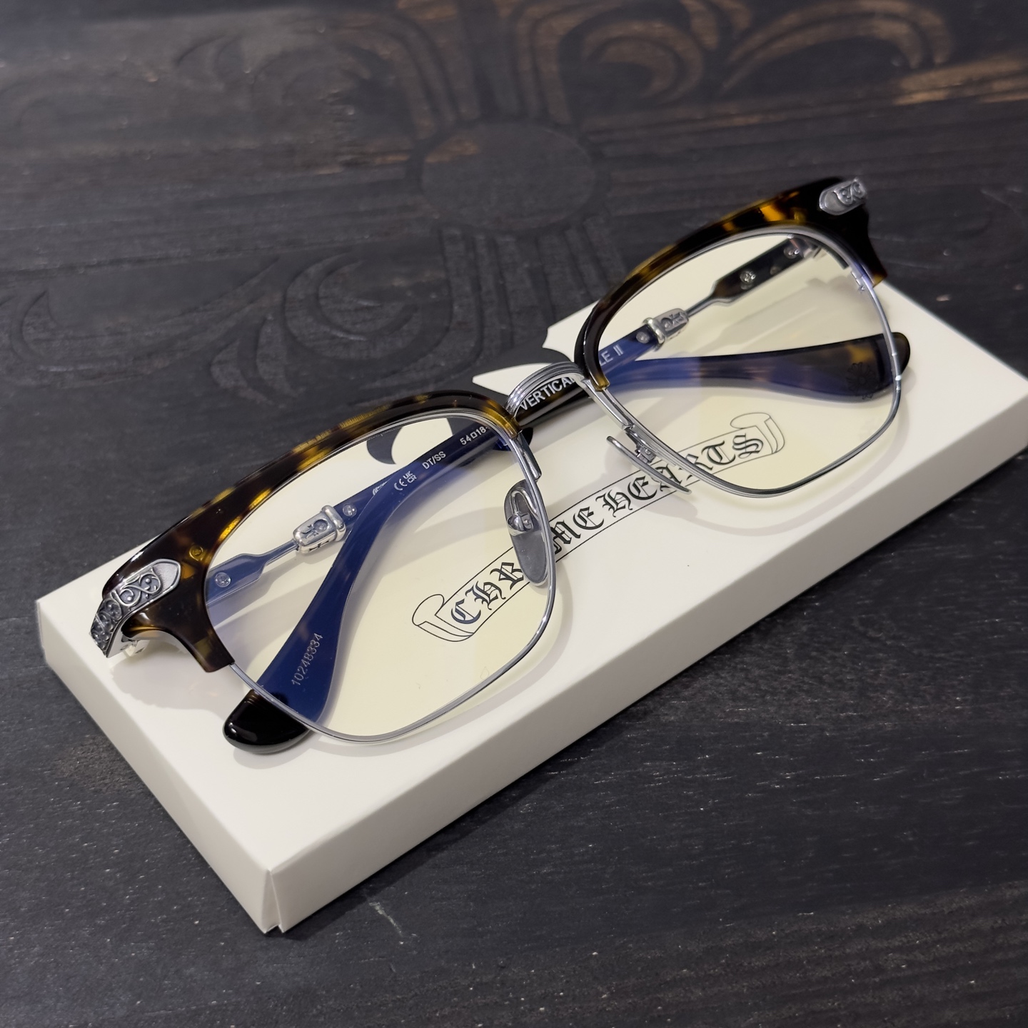 ChromeHearts 925 Silver Eyeglass Frame